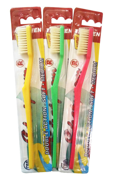 Toothbrush with Natural Bristles